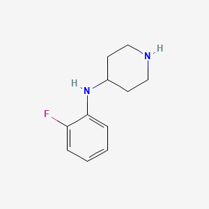 molecular formula C11H17Cl2FN2 B2761952 N-(2-fluorophenyl)piperidin-4-amine CAS No. 886507-17-1