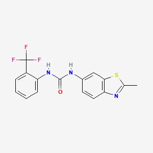 1-(2-Methylbenzo[d]thiazol-6-yl)-3-(2-(trifluoromethyl)phenyl)urea