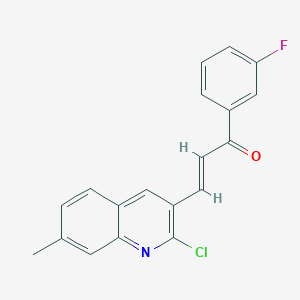 (E)-3-(2-Chloro-7-methylquinolin-3-yl)-1-(3-fluorophenyl)prop-2-en-1-one