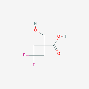 3,3-Difluoro-1-(hydroxymethyl)cyclobutane-1-carboxylic acid