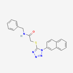 N-benzyl-2-((1-(naphthalen-2-yl)-1H-tetrazol-5-yl)thio)acetamide