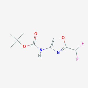 Tert-butyl N-[2-(difluoromethyl)-1,3-oxazol-4-yl]carbamate