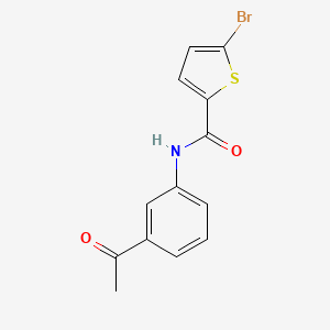 molecular formula C13H10BrNO2S B2761981 N-(3-acetylphenyl)-5-bromothiophene-2-carboxamide CAS No. 329048-07-9