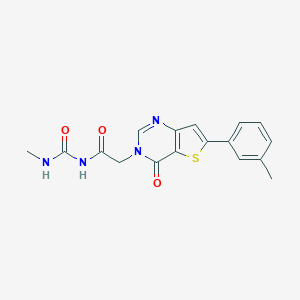 N-methyl-N'-[(6-(3-methylphenyl)-4-oxothieno[3,2-d]pyrimidin-3(4H)-yl)acetyl]urea