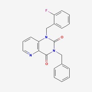 3-benzyl-1-(2-fluorobenzyl)pyrido[3,2-d]pyrimidine-2,4(1H,3H)-dione