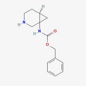 molecular formula C14H18N2O2 B2762010 Benzyl (6S)-3-azabicyclo[4.1.0]heptan-1-ylcarbamate CAS No. 1341037-94-2