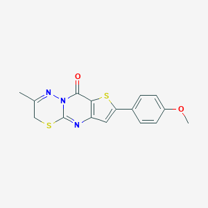 8-(4-methoxyphenyl)-3-methyl-2H,6H-thieno[3',2':4,5]pyrimido[2,1-b][1,3,4]thiadiazin-6-one