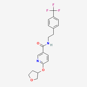 6-((tetrahydrofuran-3-yl)oxy)-N-(4-(trifluoromethyl)phenethyl)nicotinamide