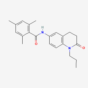 2,4,6-trimethyl-N-(2-oxo-1-propyl-1,2,3,4-tetrahydroquinolin-6-yl)benzamide