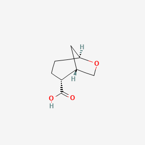 molecular formula C8H12O3 B2762030 (1S,2R,5S)-6-氧杂双环[3.2.1]辛烷-2-羧酸 CAS No. 2307784-70-7