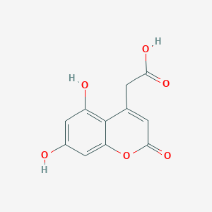 molecular formula C11H8O6 B2762035 (5,7-二羟基-2-氧代-2H-香豆素-4-基)乙酸 CAS No. 92422-76-9