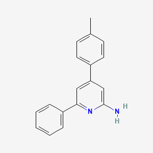molecular formula C18H16N2 B2762037 4-(4-甲基苯基)-6-苯基吡啶-2-胺 CAS No. 743442-08-2