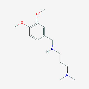 molecular formula C14H24N2O2 B2762044 N'-(3,4-二甲氧基苯甲基)-N,N-二甲基丙烷-1,3-二胺 CAS No. 46907-09-9