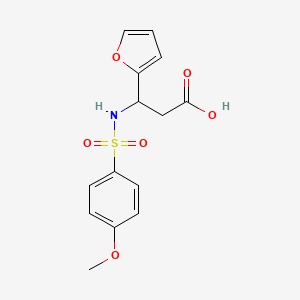 3-(2-Furyl)-3-{[(4-methoxyphenyl)sulfonyl]amino}propanoic acid