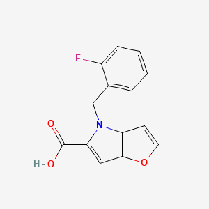 4-[(2-Fluorophenyl)methyl]furano[3,2-b]pyrrole-5-carboxylic acid