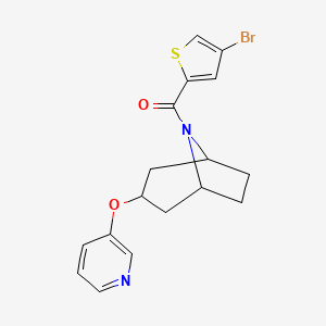 (4-bromothiophen-2-yl)((1R,5S)-3-(pyridin-3-yloxy)-8-azabicyclo[3.2.1]octan-8-yl)methanone