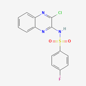 N-(3-chloroquinoxalin-2-yl)-4-fluorobenzenesulfonamide