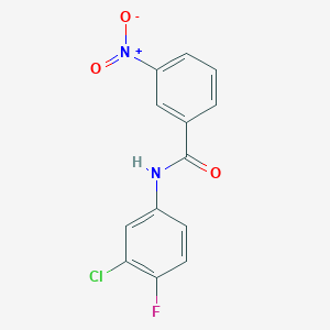 N-(3-chloro-4-fluorophenyl)-3-nitrobenzamide