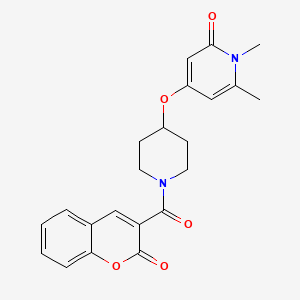 1,6-dimethyl-4-((1-(2-oxo-2H-chromene-3-carbonyl)piperidin-4-yl)oxy)pyridin-2(1H)-one
