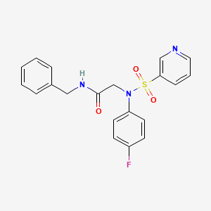 N-benzyl-2-(N-(4-fluorophenyl)pyridine-3-sulfonamido)acetamide