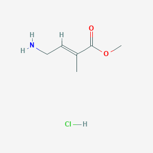 Methyl (2E)-4-amino-2-methylbut-2-enoate hydrochloride