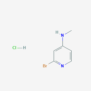 molecular formula C6H8BrClN2 B2762118 2-溴-N-甲基吡啶-4-胺；盐酸盐 CAS No. 2243521-59-5