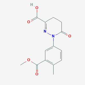 1-(3-(Methoxycarbonyl)-4-methylphenyl)-6-oxo-1,4,5,6-tetrahydropyridazine-3-carboxylic acid