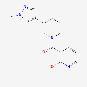 (2-methoxypyridin-3-yl)(3-(1-methyl-1H-pyrazol-4-yl)piperidin-1-yl)methanone