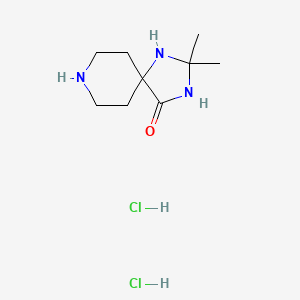 2,2-Dimethyl-1,3,8-triazaspiro[4.5]decan-4-one;dihydrochloride