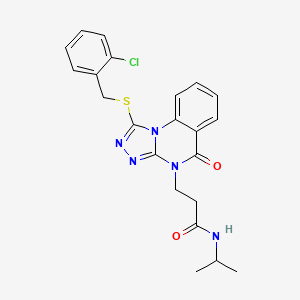 molecular formula C22H22ClN5O2S B2762171 2-[4-(2,3-dimethylphenyl)piperazin-1-yl]-1-[1-(4-fluorobenzyl)-1H-pyrrol-2-yl]-2-oxoethanone CAS No. 1113106-64-1