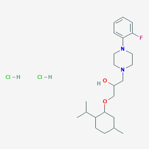 1-(4-(2-Fluorophenyl)piperazin-1-yl)-3-((2-isopropyl-5-methylcyclohexyl)oxy)propan-2-ol dihydrochloride