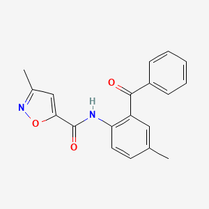 molecular formula C19H16N2O3 B2762182 N-(2-苯甲酰-4-甲基苯基)-3-甲基异噁唑-5-甲酰胺 CAS No. 946257-13-2