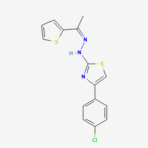 1-(2-Thienyl)ethanone [4-(4-chlorophenyl)-1,3-thiazol-2-yl]hydrazone