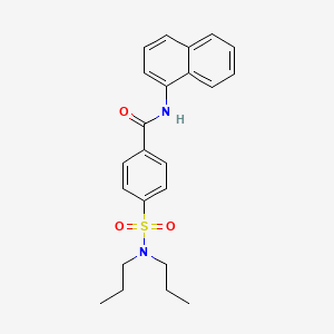 4-(dipropylsulfamoyl)-N-(naphthalen-1-yl)benzamide