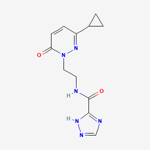 N-(2-(3-cyclopropyl-6-oxopyridazin-1(6H)-yl)ethyl)-1H-1,2,4-triazole-3-carboxamide