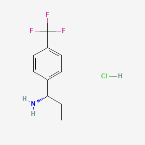 molecular formula C10H13ClF3N B2762244 (S)-1-(4-(Trifluoromethyl)phenyl)propan-1-amine hydrochloride CAS No. 1391577-80-2