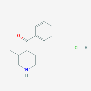 molecular formula C13H18ClNO B2762251 (3-Methylpiperidin-4-yl)-phenylmethanone;hydrochloride CAS No. 2377034-67-6