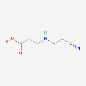 molecular formula C6H10N2O2 B2762263 N-(2-Cyanoethyl)-beta-alanine CAS No. 89600-79-3