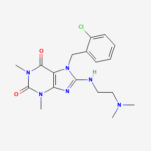 7-(2-chlorobenzyl)-8-{[2-(dimethylamino)ethyl]amino}-1,3-dimethyl-3,7-dihydro-1H-purine-2,6-dione