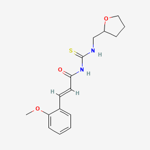 (E)-3-(2-methoxyphenyl)-N-(((tetrahydrofuran-2-yl)methyl)carbamothioyl)acrylamide