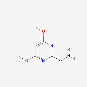 molecular formula C7H11N3O2 B2762278 (4,6-Dimethoxypyrimidin-2-YL)methanamine CAS No. 771582-35-5