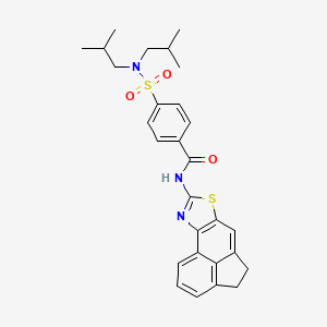 N-(4,5-dihydroacenaphtho[5,4-d]thiazol-8-yl)-4-(N,N-diisobutylsulfamoyl)benzamide