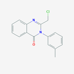molecular formula C16H13ClN2O B2762281 2-(chloromethyl)-3-(3-methylphenyl)quinazolin-4(3H)-one CAS No. 22312-79-4