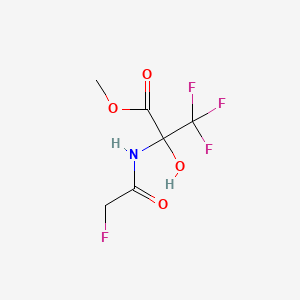 molecular formula C6H7F4NO4 B2762282 甲基 3,3,3-三氟-2-[(2-氟乙酰)氨基]-2-羟基丙酸酯 CAS No. 326879-67-8