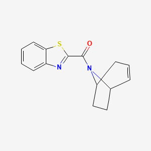 molecular formula C15H14N2OS B2762283 benzo[d]thiazol-2-yl((1R,5S)-8-azabicyclo[3.2.1]oct-2-en-8-yl)methanone CAS No. 1797095-96-5