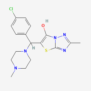 5-((4-Chlorophenyl)(4-methylpiperazin-1-yl)methyl)-2-methylthiazolo[3,2-b][1,2,4]triazol-6-ol