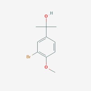 molecular formula C10H13BrO2 B2762288 2-(3-Bromo-4-methoxy-phenyl)-propan-2-ol CAS No. 1267535-56-7