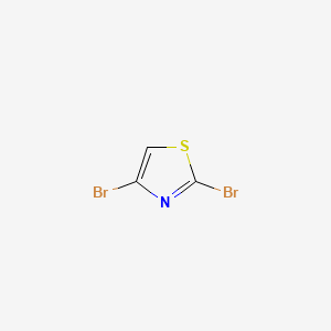 molecular formula C3HBr2NS B2762289 2,4-Dibromothiazole CAS No. 4175-77-3; 960069-34-5