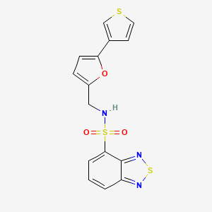 N-((5-(thiophen-3-yl)furan-2-yl)methyl)benzo[c][1,2,5]thiadiazole-4-sulfonamide