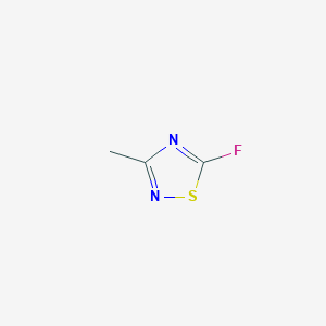 molecular formula C3H3FN2S B2762304 5-氟-3-甲基-1,2,4-噻二唑 CAS No. 2105187-66-2